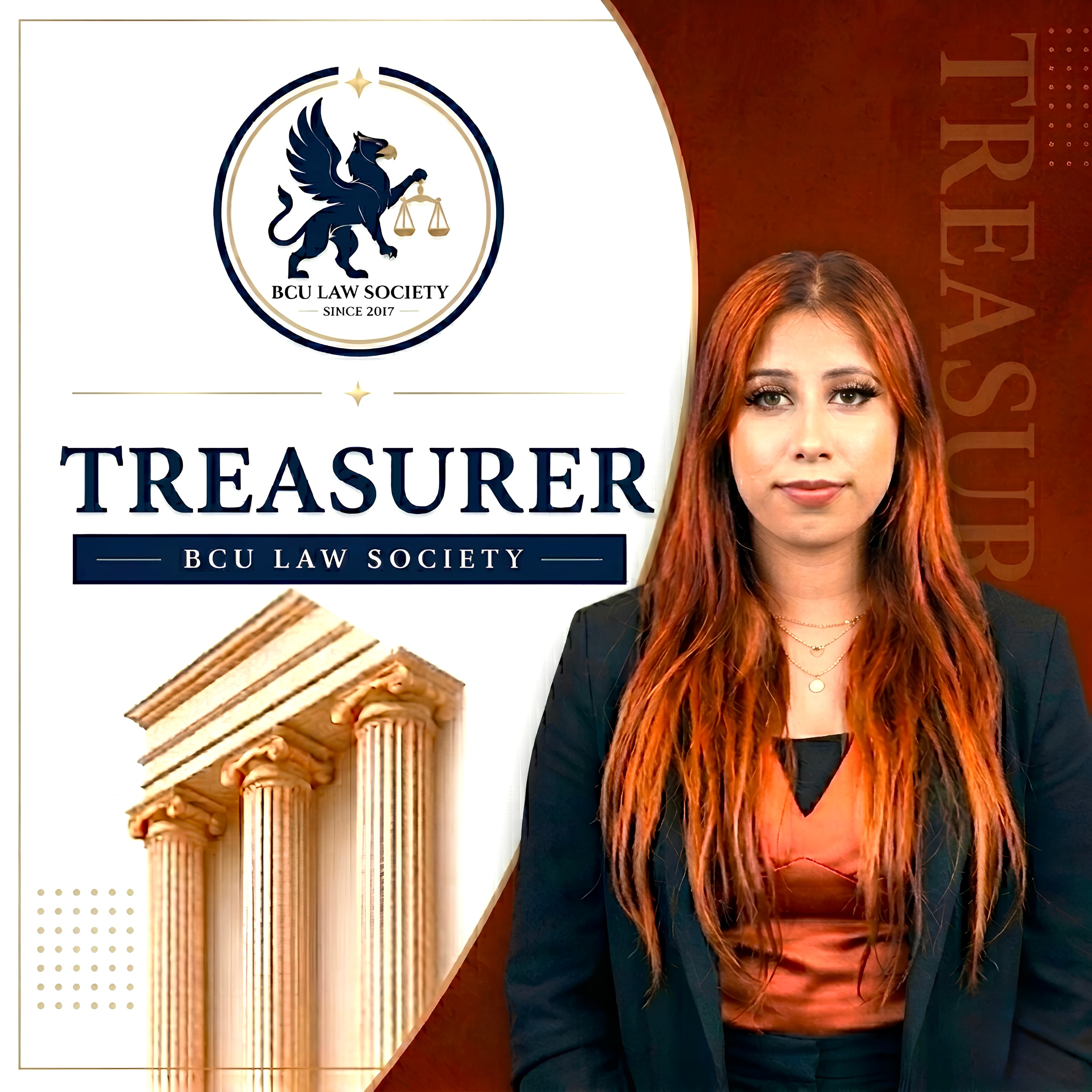 Gia Dhami, Treasurer